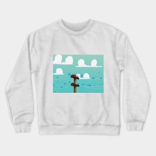 Birds on a wire Crewneck Sweatshirt